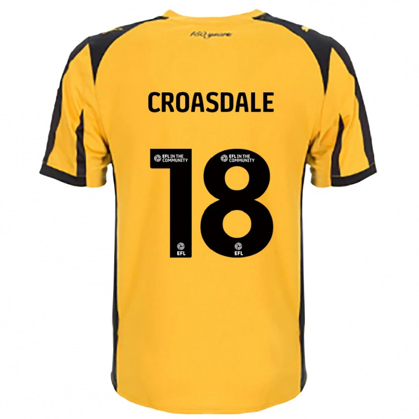 Danxen Dames Ryan Croasdale #18 Oranje Zwart Uitshirt Uittenue 2025/26 T-Shirt België