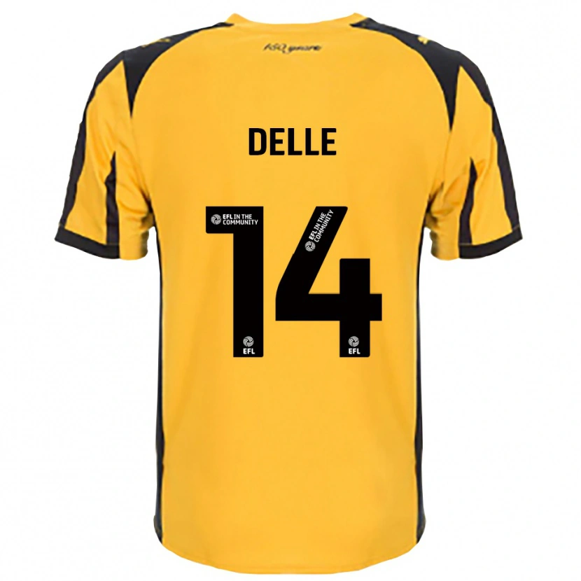 Danxen Dames Mani Delle #14 Oranje Zwart Uitshirt Uittenue 2025/26 T-Shirt België