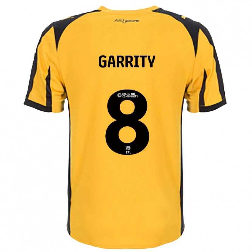 Danxen Dames Ben Garrity #8 Oranje Zwart Uitshirt Uittenue 2025/26 T-Shirt België
