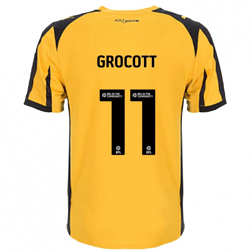 Danxen Dames Olivia Grocott #11 Oranje Zwart Uitshirt Uittenue 2025/26 T-Shirt België