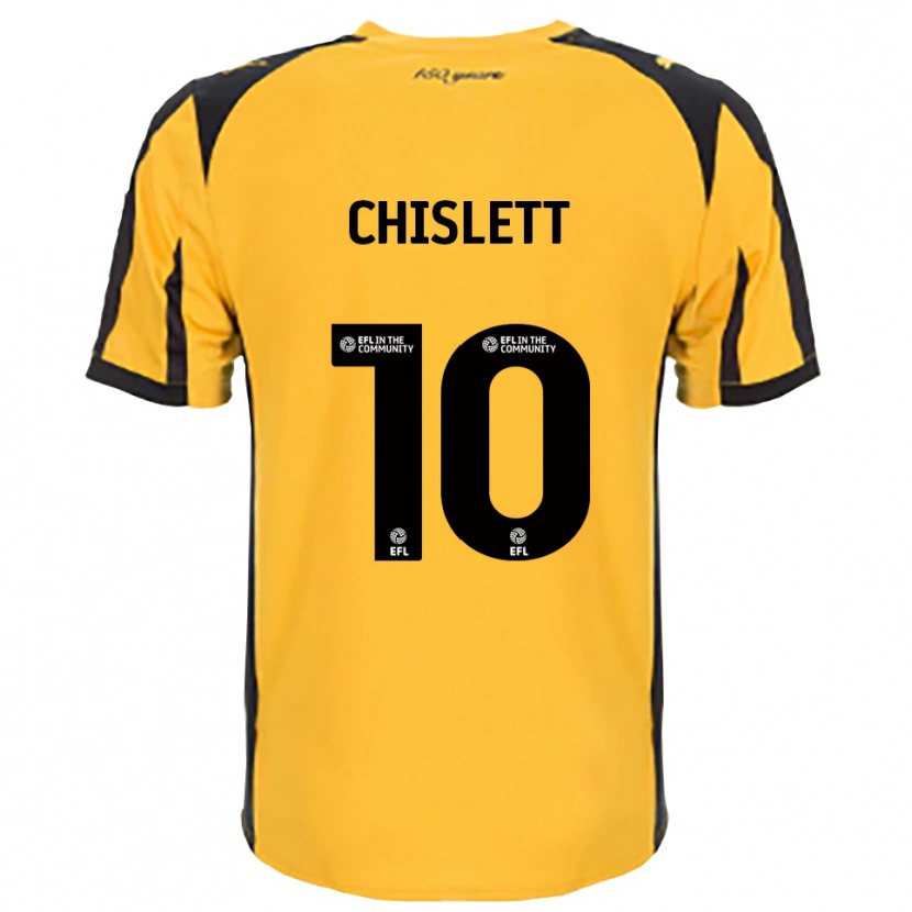 Danxen Dames Ethan Chislett #10 Oranje Zwart Uitshirt Uittenue 2025/26 T-Shirt België