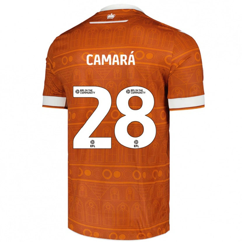 Danxen Dames Mamadi Camará #28 Oranje Wit Uitshirt Uittenue 2025/26 T-Shirt België