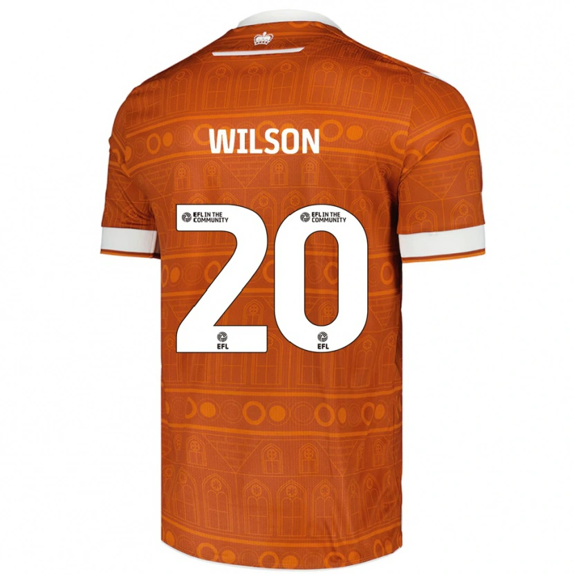 Danxen Dames Georgia Wilson #20 Oranje Wit Uitshirt Uittenue 2025/26 T-Shirt België