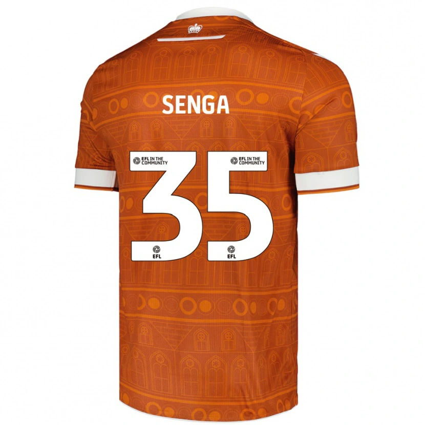 Danxen Dames Jack Senga #35 Oranje Wit Uitshirt Uittenue 2025/26 T-Shirt België