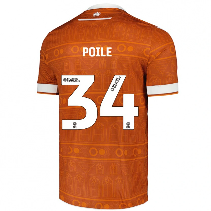 Danxen Dames Imogen Poile #34 Oranje Wit Uitshirt Uittenue 2025/26 T-Shirt België