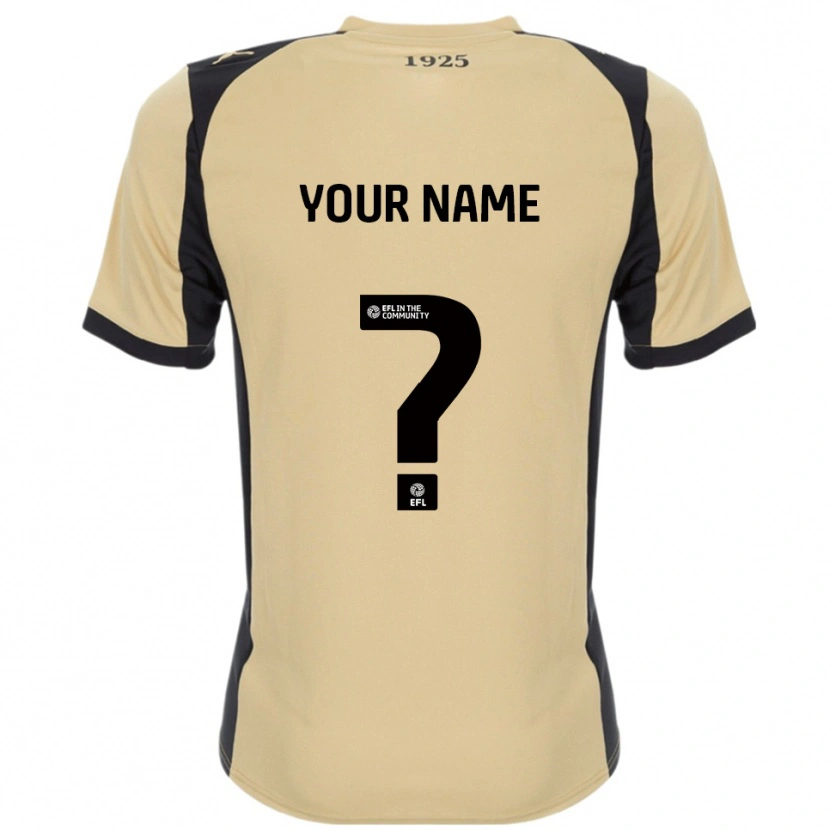 Danxen Dames Uw Naam #0 Goud Zwart Uitshirt Uittenue 2025/26 T-Shirt België