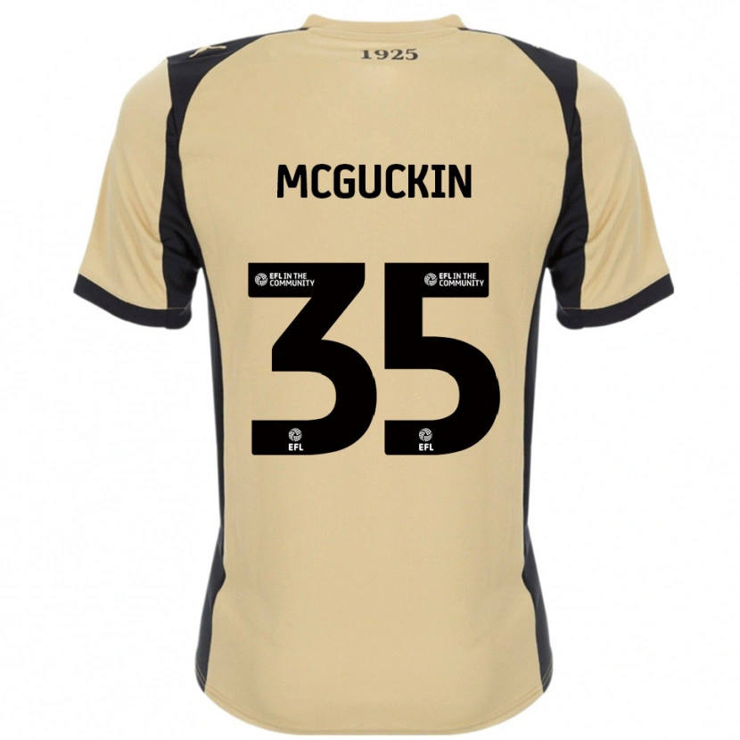 Danxen Dames Ciaran Mcguckin #35 Goud Zwart Uitshirt Uittenue 2025/26 T-Shirt België