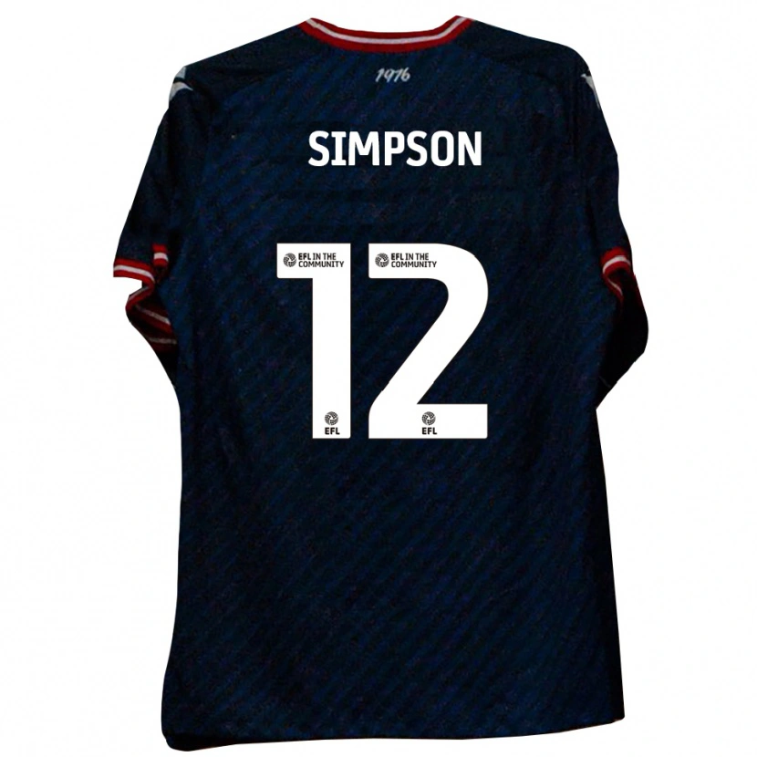 Danxen Dames Tyreece Simpson #12 Marine Rood Uitshirt Uittenue 2025/26 T-Shirt België