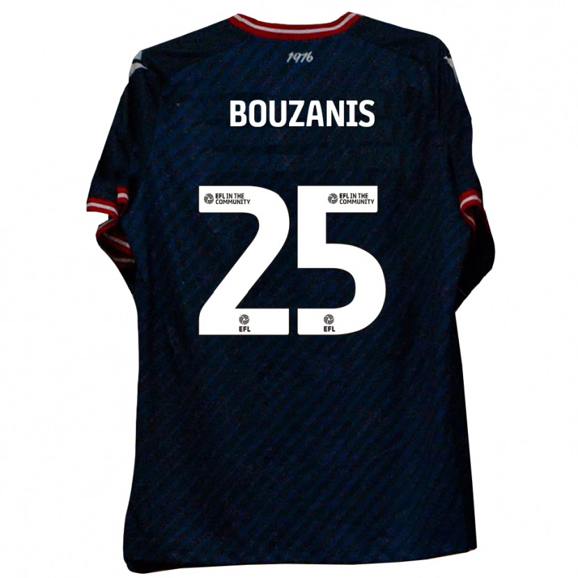 Danxen Dames Dean Bouzanis #25 Marine Rood Uitshirt Uittenue 2025/26 T-Shirt België