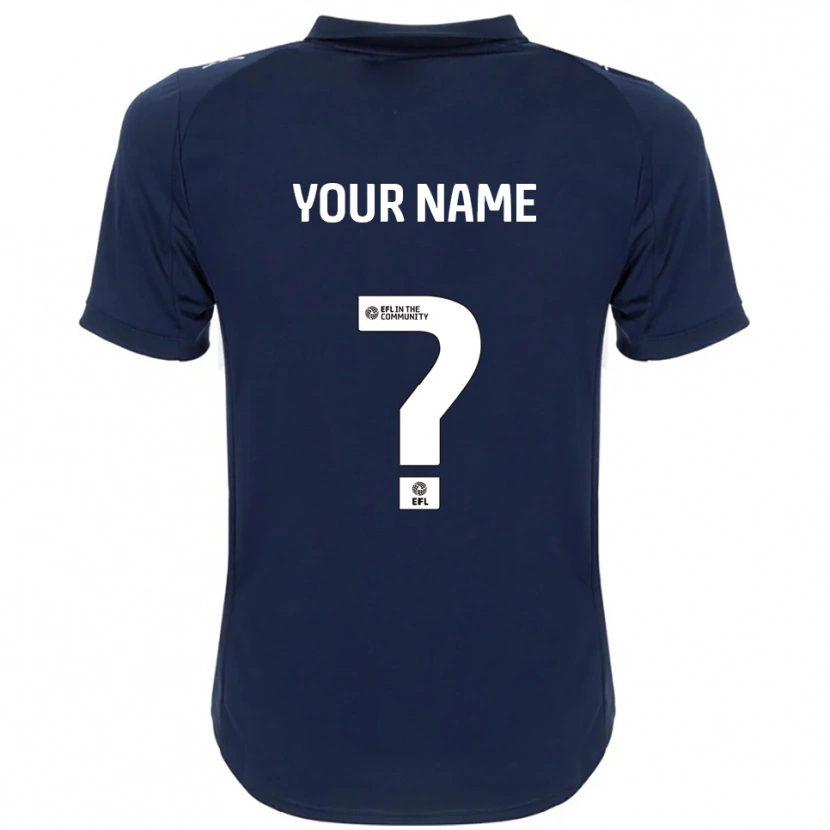 Danxen Dames Uw Naam #0 Marine Wit Uitshirt Uittenue 2025/26 T-Shirt België