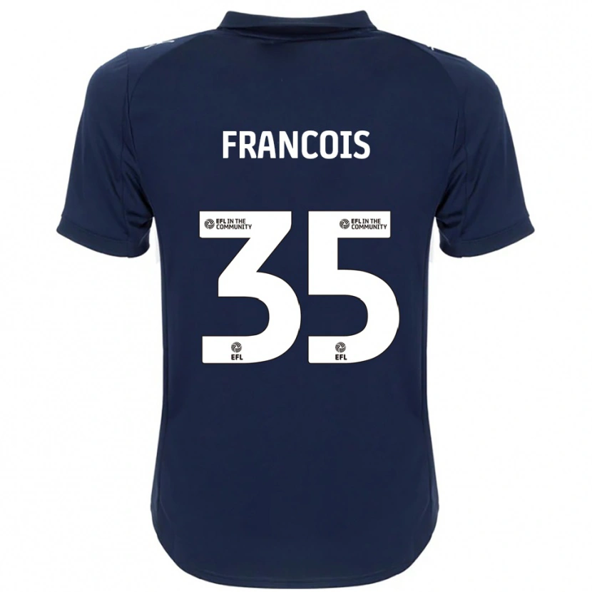 Danxen Dames Tyrese Francois #35 Marine Wit Uitshirt Uittenue 2025/26 T-Shirt België
