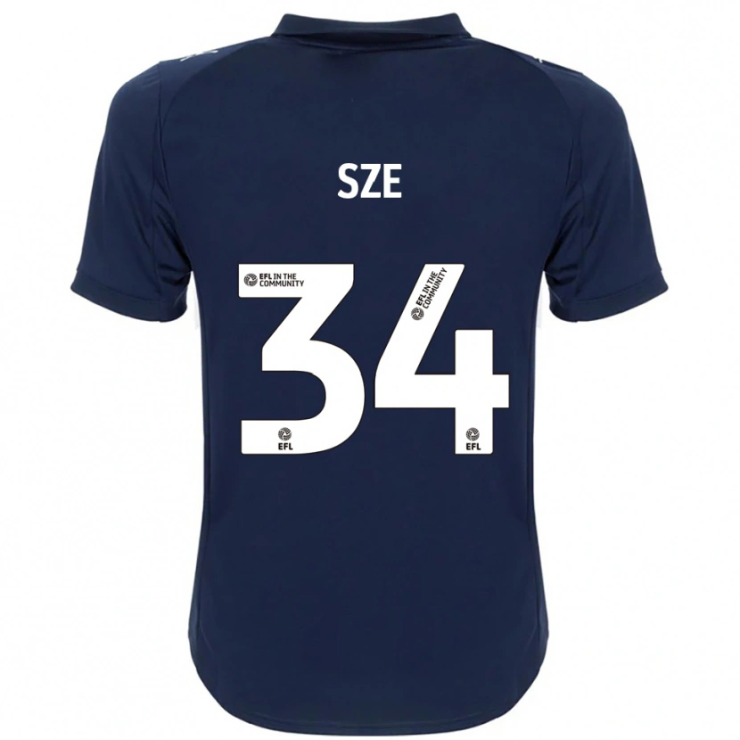Danxen Dames Chris Sze #34 Marine Wit Uitshirt Uittenue 2025/26 T-Shirt België