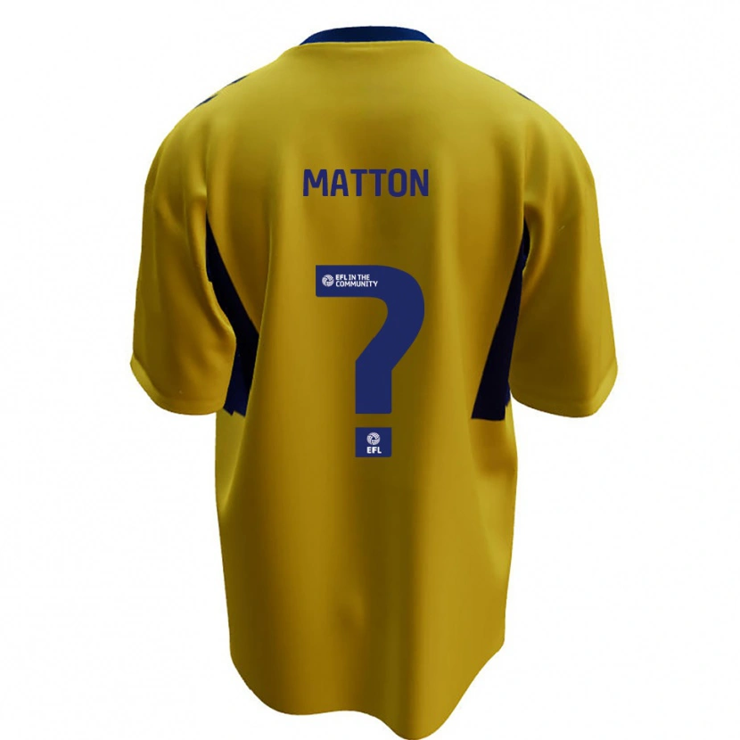 Danxen Dames Jack Matton #0 Geel Blauw Uitshirt Uittenue 2025/26 T-Shirt België