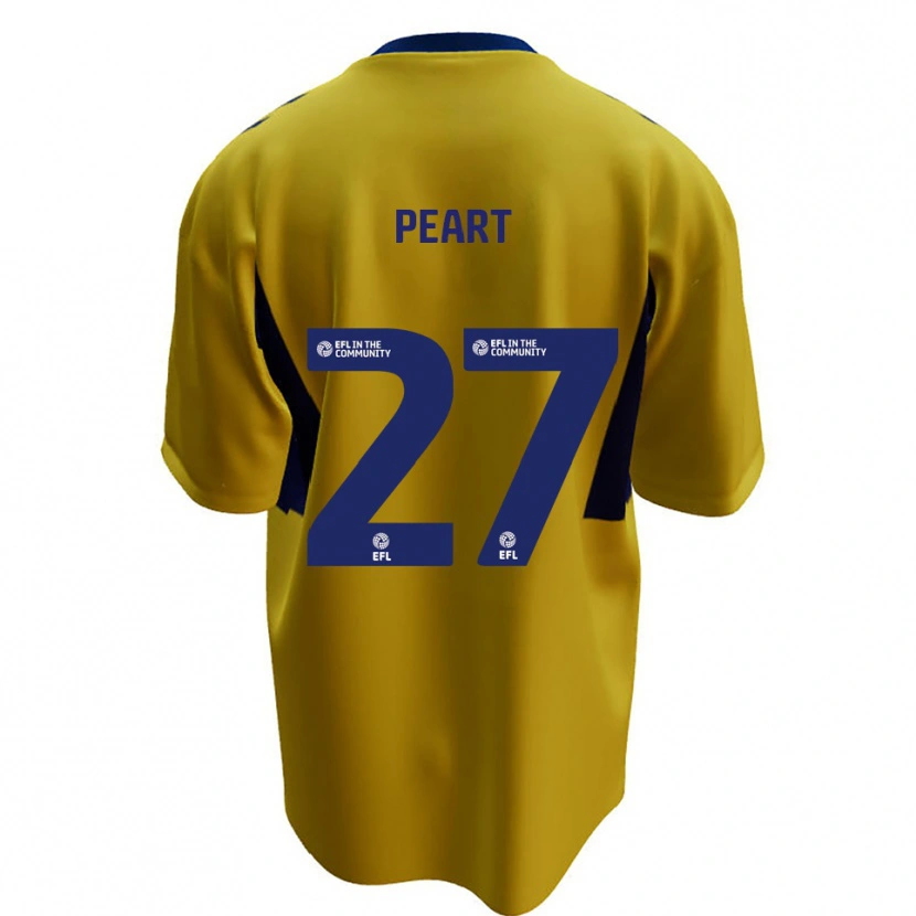 Danxen Dames Brody Peart #27 Geel Blauw Uitshirt Uittenue 2025/26 T-Shirt België