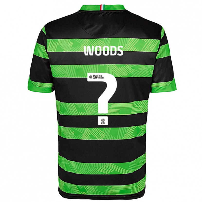 Danxen Dames Finley Woods #0 Zwart Groen Uitshirt Uittenue 2025/26 T-Shirt België