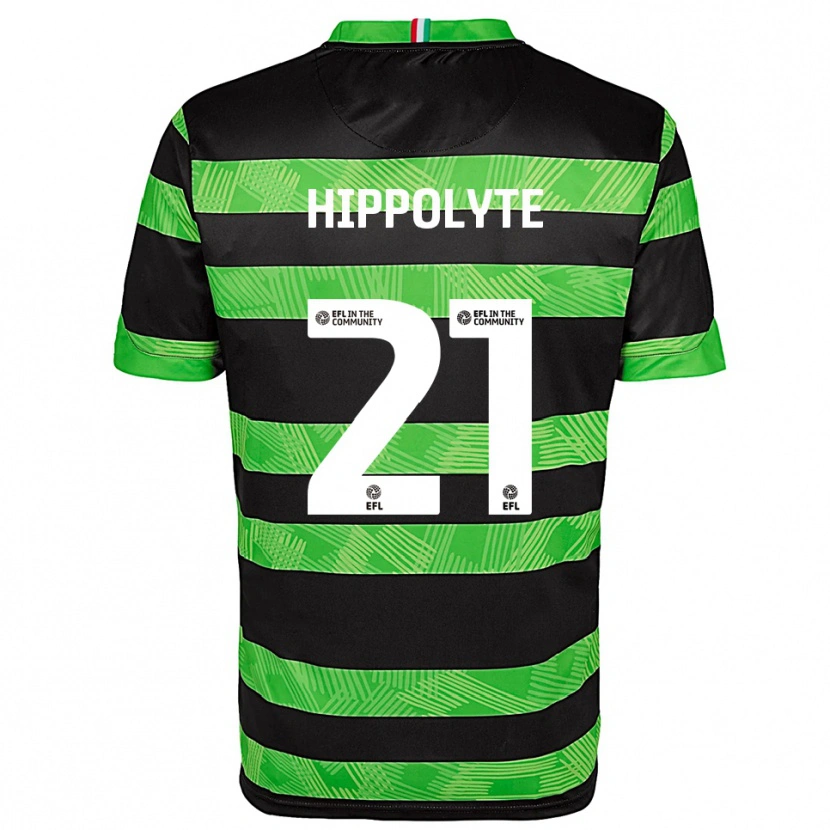 Danxen Dames Myles Hippolyte #21 Zwart Groen Uitshirt Uittenue 2025/26 T-Shirt België