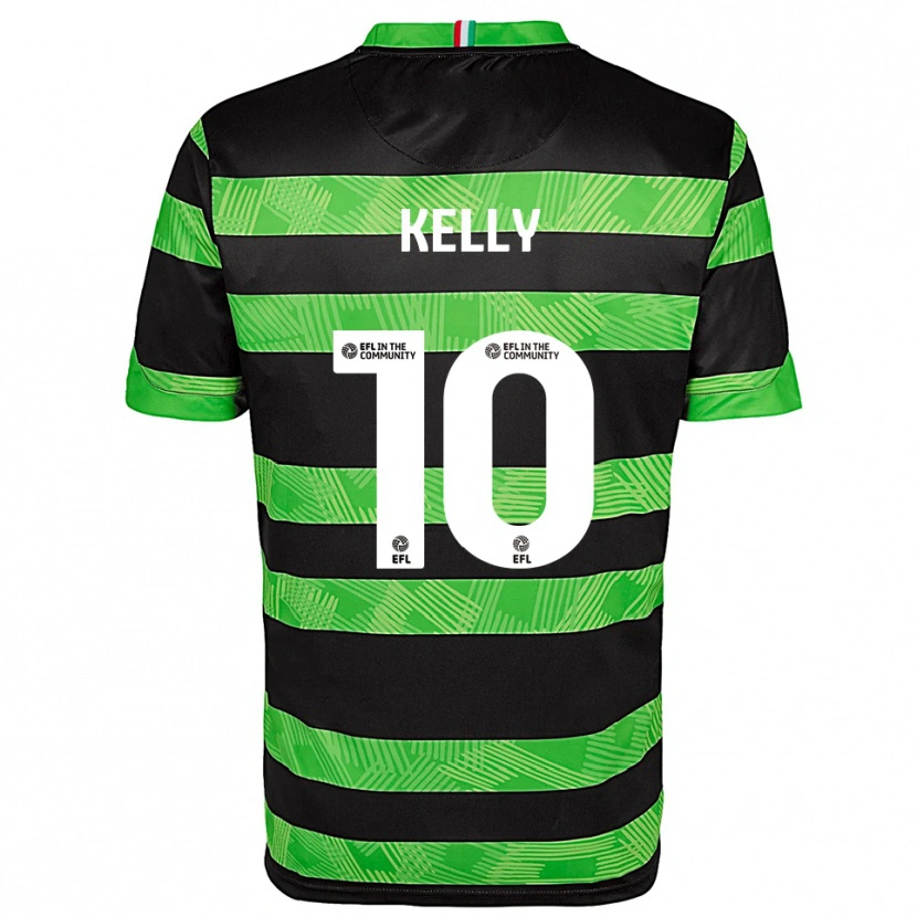 Danxen Dames Josh Kelly #10 Zwart Groen Uitshirt Uittenue 2025/26 T-Shirt België