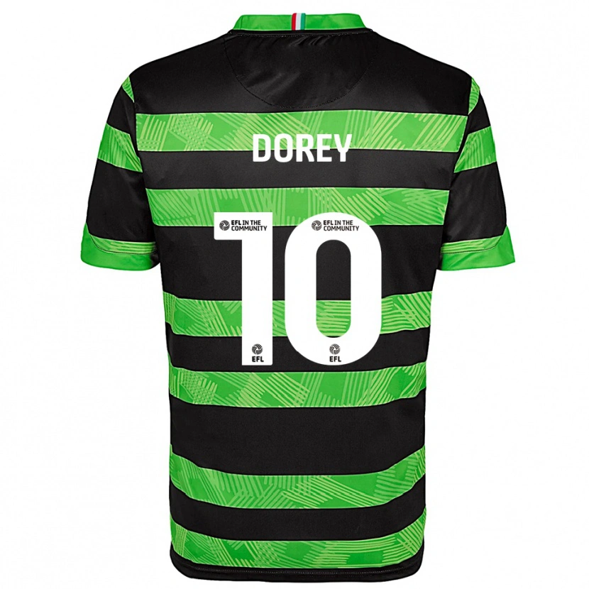 Danxen Dames Ellie Dorey #10 Zwart Groen Uitshirt Uittenue 2025/26 T-Shirt België