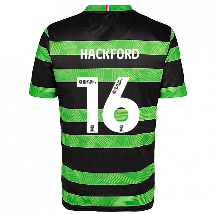 Danxen Dames Antwoine Hackford #16 Zwart Groen Uitshirt Uittenue 2025/26 T-Shirt België