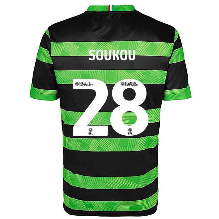 Danxen Dames Shaun Soukou #28 Zwart Groen Uitshirt Uittenue 2025/26 T-Shirt België