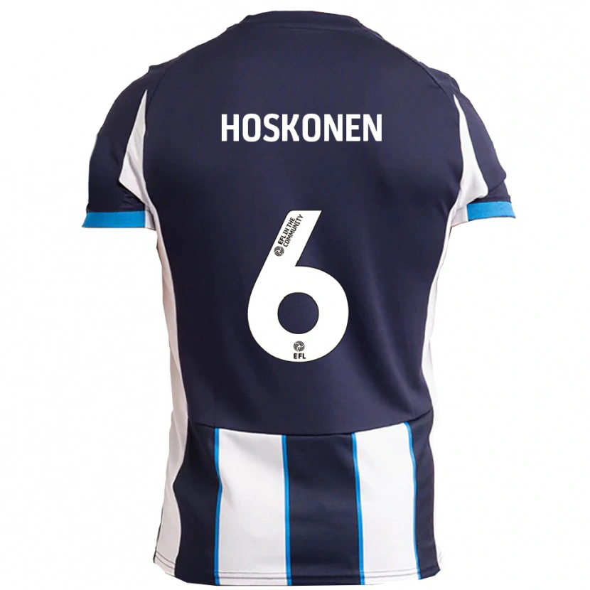 Danxen Dames Arttu Hoskonen #6 Wit Marine Uitshirt Uittenue 2025/26 T-Shirt België