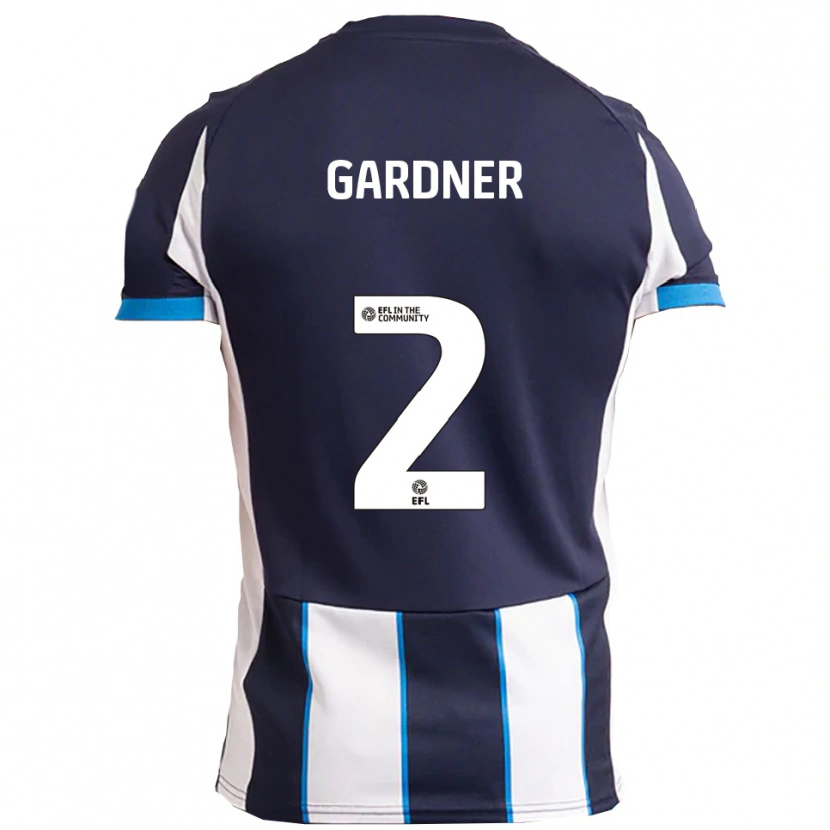 Danxen Dames Saul Gardner #2 Wit Marine Uitshirt Uittenue 2025/26 T-Shirt België