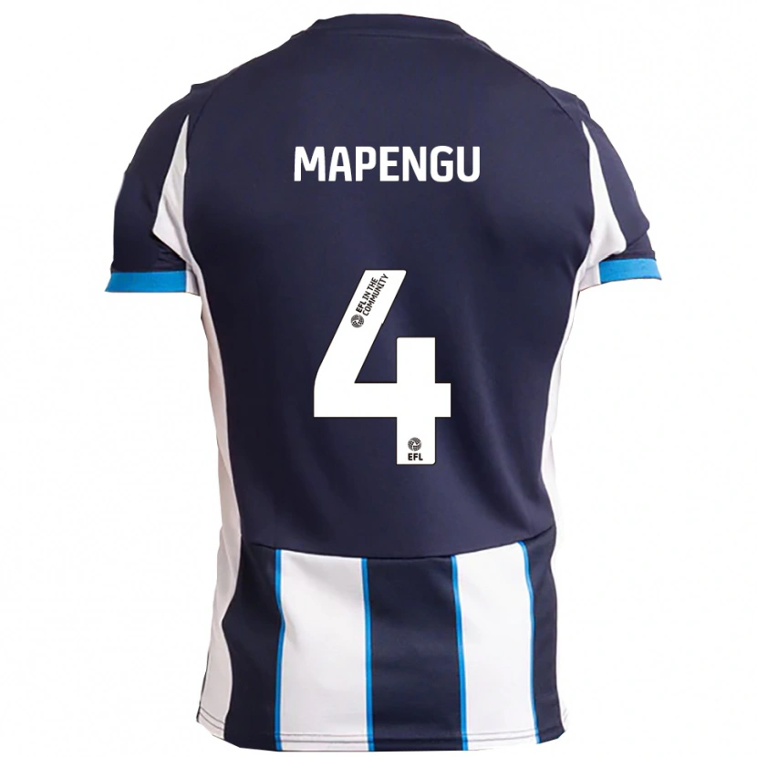 Danxen Dames Nathaniel Mapengu #4 Wit Marine Uitshirt Uittenue 2025/26 T-Shirt België