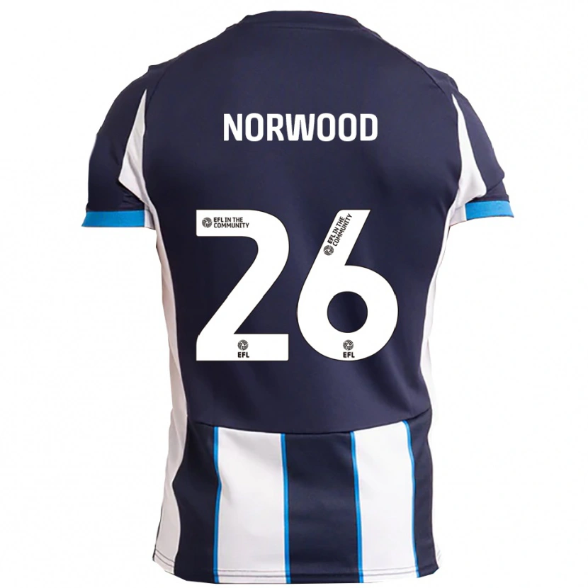 Danxen Dames Oliver Norwood #26 Wit Marine Uitshirt Uittenue 2025/26 T-Shirt België