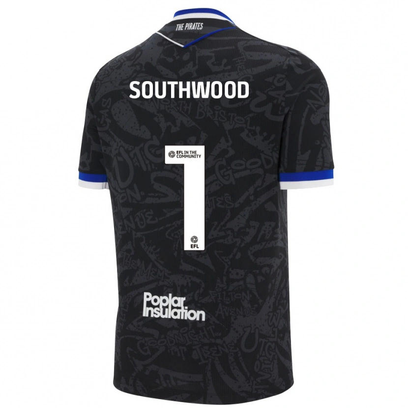 Danxen Dames Luke Southwood #1 Zwart Wit Uitshirt Uittenue 2025/26 T-Shirt België