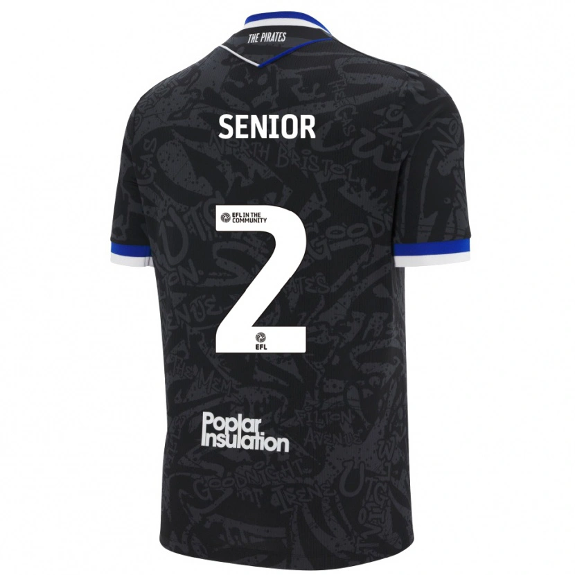 Danxen Dames Joel Senior #2 Zwart Wit Uitshirt Uittenue 2025/26 T-Shirt België