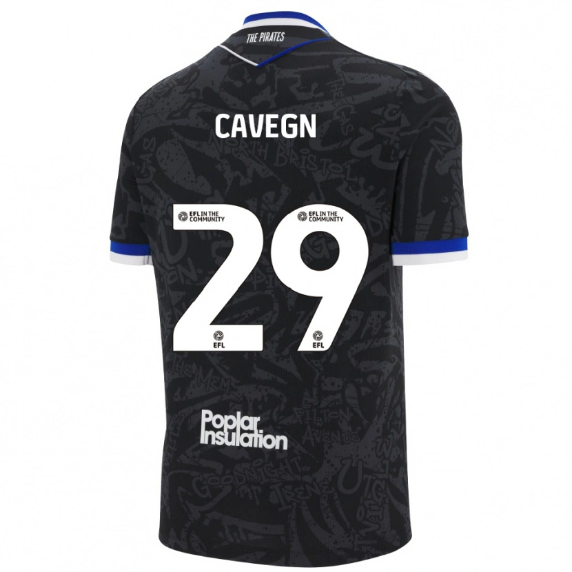 Danxen Dames Fabrizio Cavegn #29 Zwart Wit Uitshirt Uittenue 2025/26 T-Shirt België