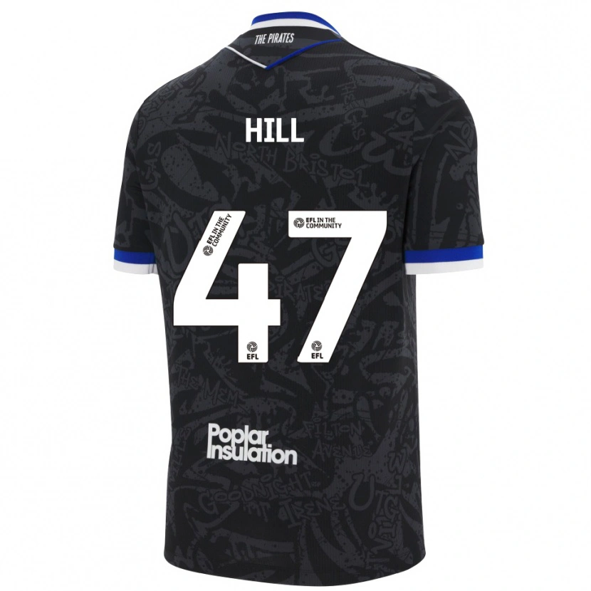 Danxen Dames Kian Hill #47 Zwart Wit Uitshirt Uittenue 2025/26 T-Shirt België