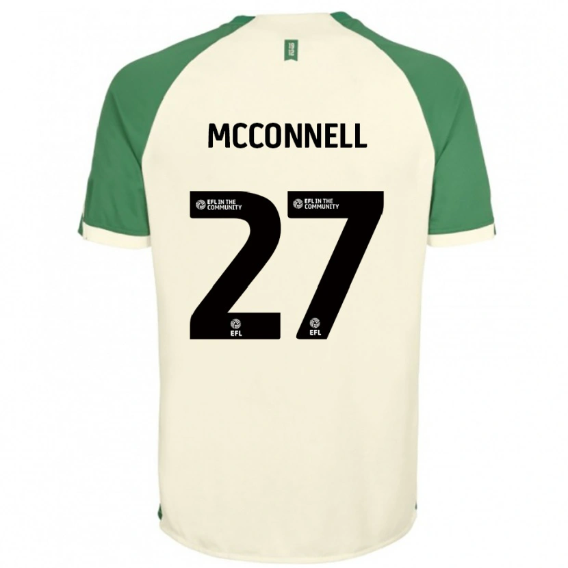 Danxen Dames Glenn Mcconnell #27 Gebroken Wit Groen Uitshirt Uittenue 2025/26 T-Shirt België