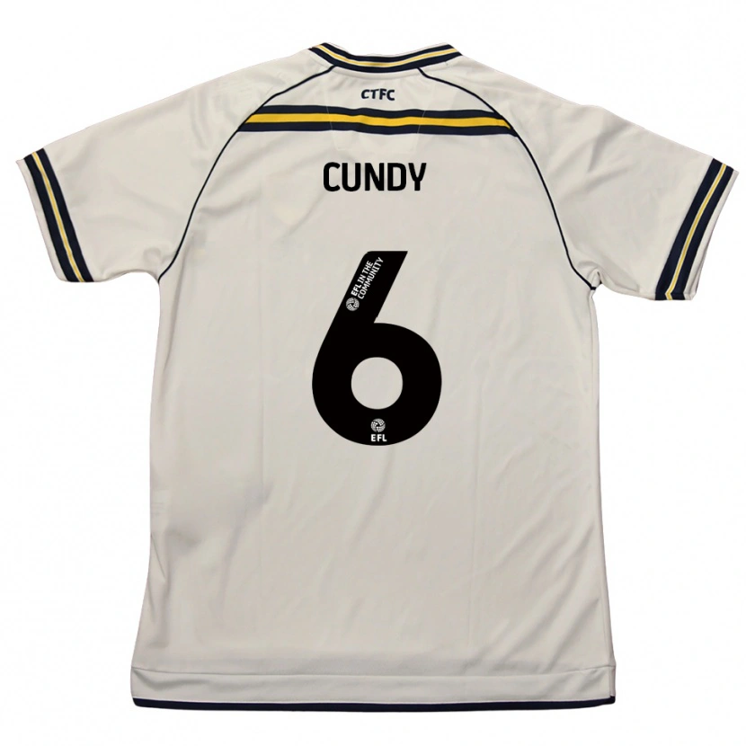 Danxen Dames Robbie Cundy #6 Wit Marine Uitshirt Uittenue 2025/26 T-Shirt België