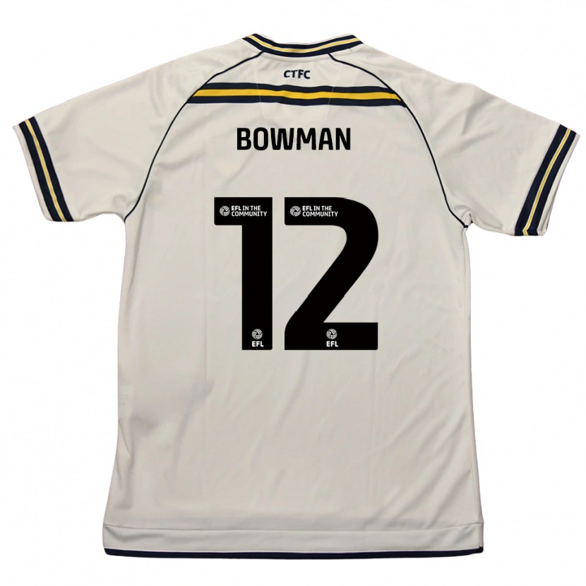 Danxen Dames Ryan Bowman #12 Wit Marine Uitshirt Uittenue 2025/26 T-Shirt België