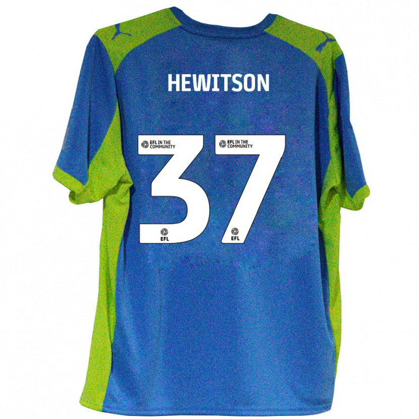 Danxen Dames Luke Hewitson #37 Hemelsblauw Geel Uitshirt Uittenue 2025/26 T-Shirt België