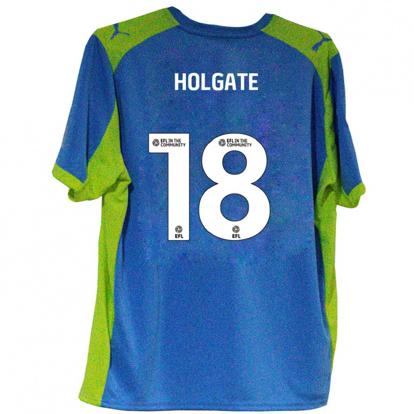 Danxen Dames Harrison Holgate #18 Hemelsblauw Geel Uitshirt Uittenue 2025/26 T-Shirt België