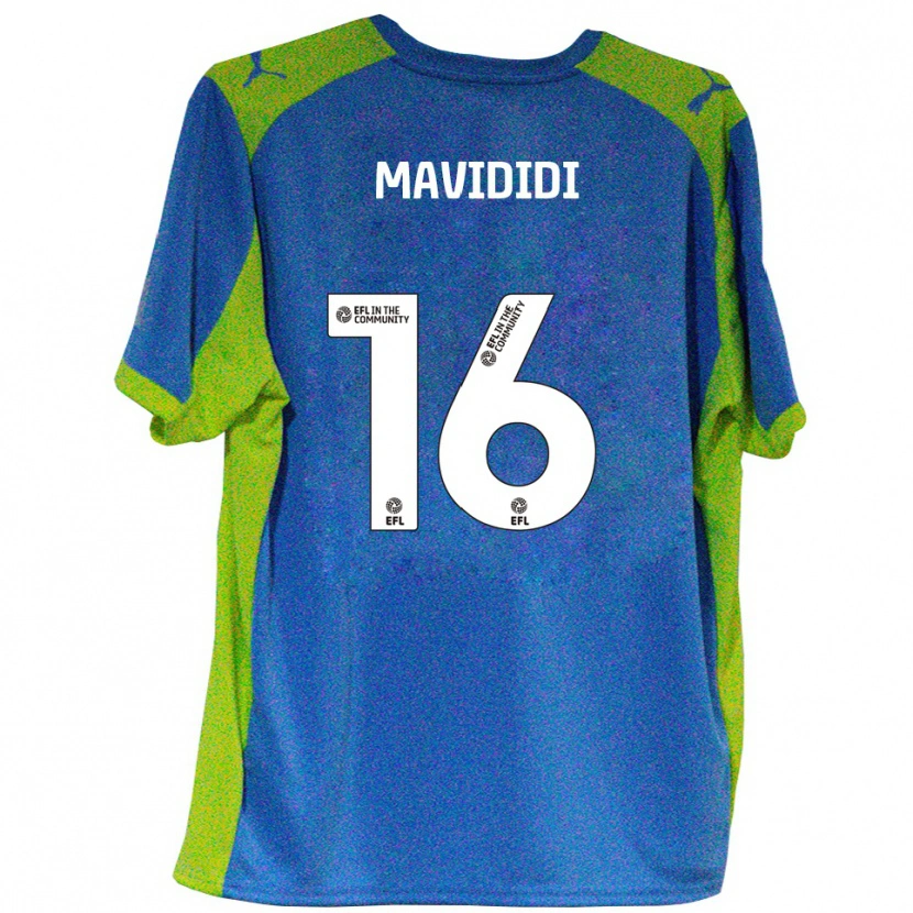 Danxen Dames Shaun Mavididi #16 Hemelsblauw Geel Uitshirt Uittenue 2025/26 T-Shirt België