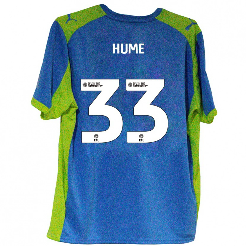 Danxen Dames Denver Hume #33 Hemelsblauw Geel Uitshirt Uittenue 2025/26 T-Shirt België