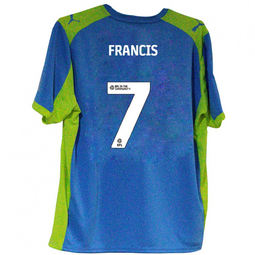 Danxen Dames Dannen Francis #7 Hemelsblauw Geel Uitshirt Uittenue 2025/26 T-Shirt België