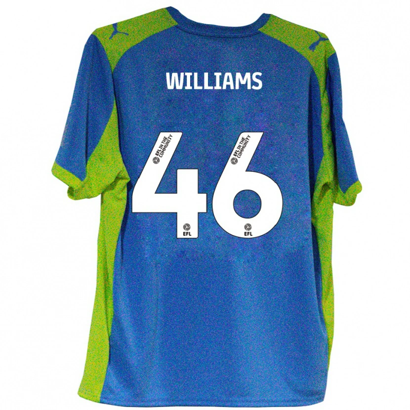 Danxen Dames Theo Williams #46 Hemelsblauw Geel Uitshirt Uittenue 2025/26 T-Shirt België