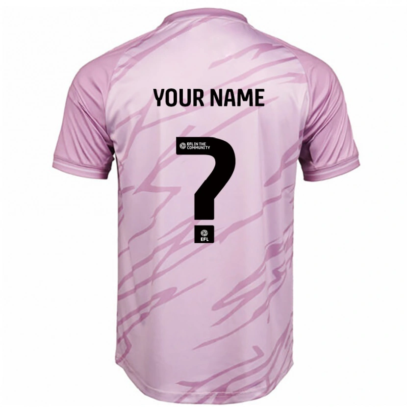 Danxen Dames Uw Naam #0 Roze Zwart Uitshirt Uittenue 2025/26 T-Shirt België