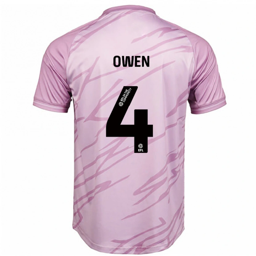 Danxen Dames Vikki Owen #4 Roze Zwart Uitshirt Uittenue 2025/26 T-Shirt België