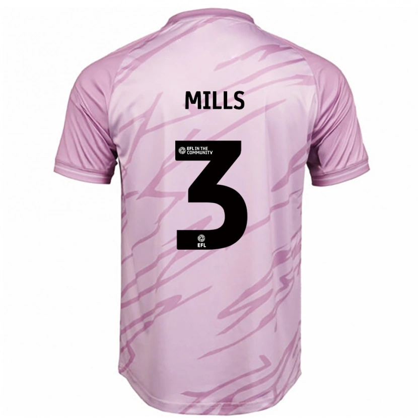 Danxen Dames Kiera Mills #3 Roze Zwart Uitshirt Uittenue 2025/26 T-Shirt België