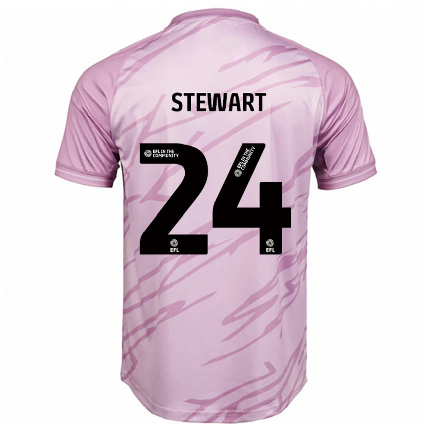 Danxen Dames Callum Stewart #24 Roze Zwart Uitshirt Uittenue 2025/26 T-Shirt België