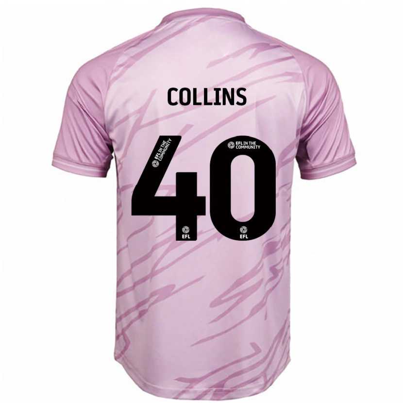 Danxen Dames Jude Collins #40 Roze Zwart Uitshirt Uittenue 2025/26 T-Shirt België