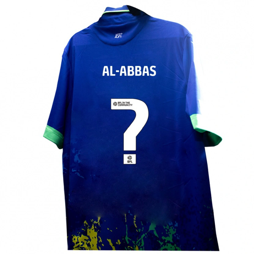 Danxen Dames Yasin Al-Abbas #0 Blauw Geel Uitshirt Uittenue 2025/26 T-Shirt België