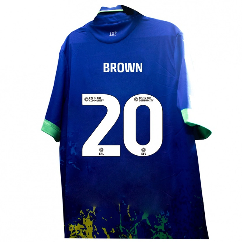 Danxen Dames Charlie Brown #20 Blauw Geel Uitshirt Uittenue 2025/26 T-Shirt België