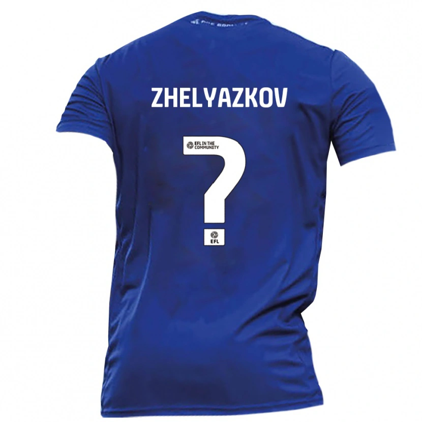 Danxen Dames Zhechko Zhelyazkov #0 Blauw Wit Uitshirt Uittenue 2025/26 T-Shirt België