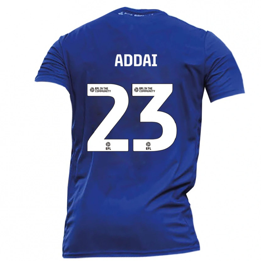 Danxen Dames Dillon Addai #23 Blauw Wit Uitshirt Uittenue 2025/26 T-Shirt België
